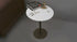 White Marble Round Accent Table